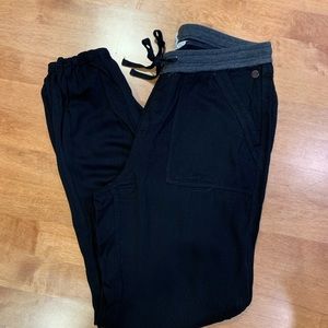 Roxy, Black Jogger Pants, XS